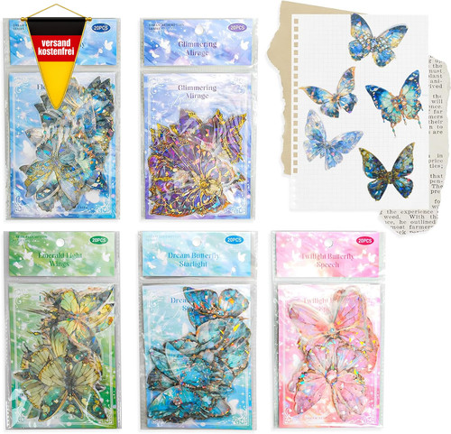 Schmetterling sticker - schmetterling, 3d