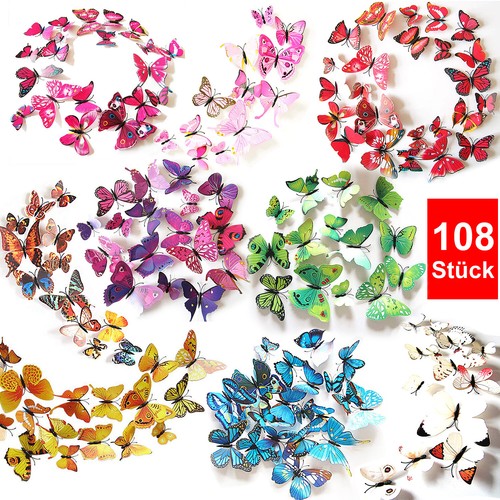 108 schmetterlinge im - 3d,
