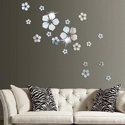 Acryl wandaufkleber blumen - acryl,