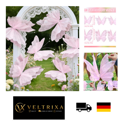 Schmetterlinge rosa deko - 3d,