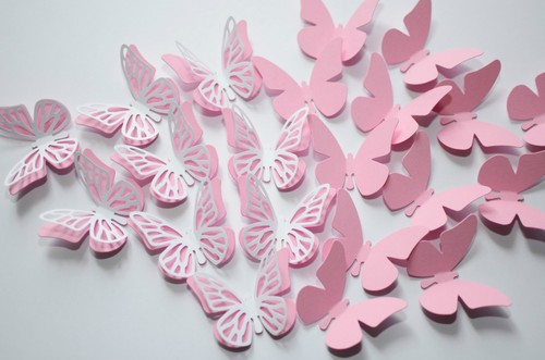 Set schmetterlinge rosa - 32,