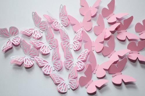 Set schmetterlinge rosa - 32,