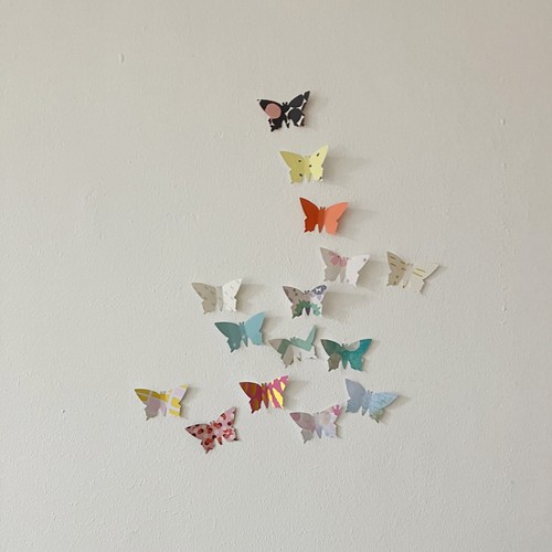 25x schmetterlinge wanddeko - 25x, 3d