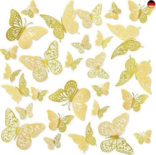 Gold schmetterling wand - schmetterling,