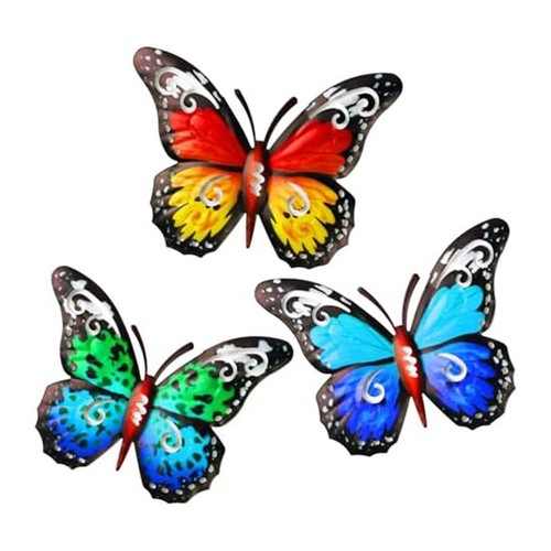 Bunte metall schmetterling - bunte, 3d