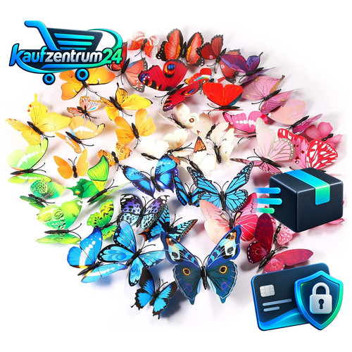 Schmetterlinge wanddeko - 3d,