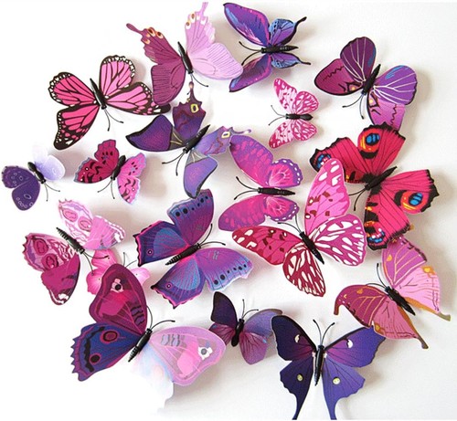 Schmetterlinge blumen 12er - schmetterlinge,