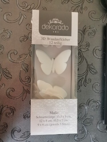 Farbige schmetterlinge 12er - farbige, 3d