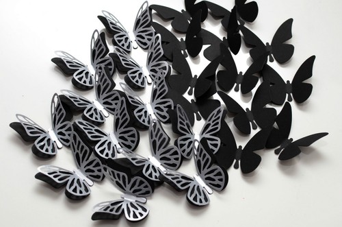 Set schmetterlinge - set, 3d
