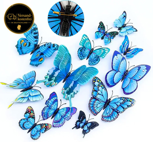 Stück blau schmetterling - stück,