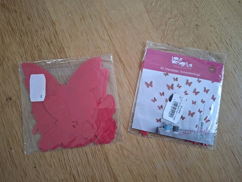 Sets schmetterlinge rot - schmetterlinge,