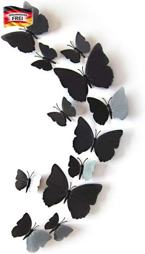 Schmetterlinge wandtattoo - 3d,