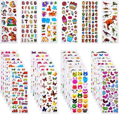 Aufkleberfür kinder obst - 3d, kinder,obst