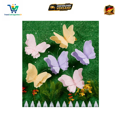 Schmetterlinge deko set 6 - schmetterlinge,