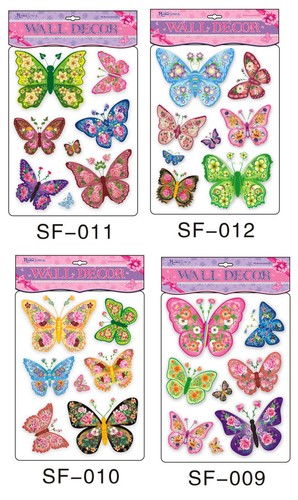 Set schmetterlinge - 8, 3d